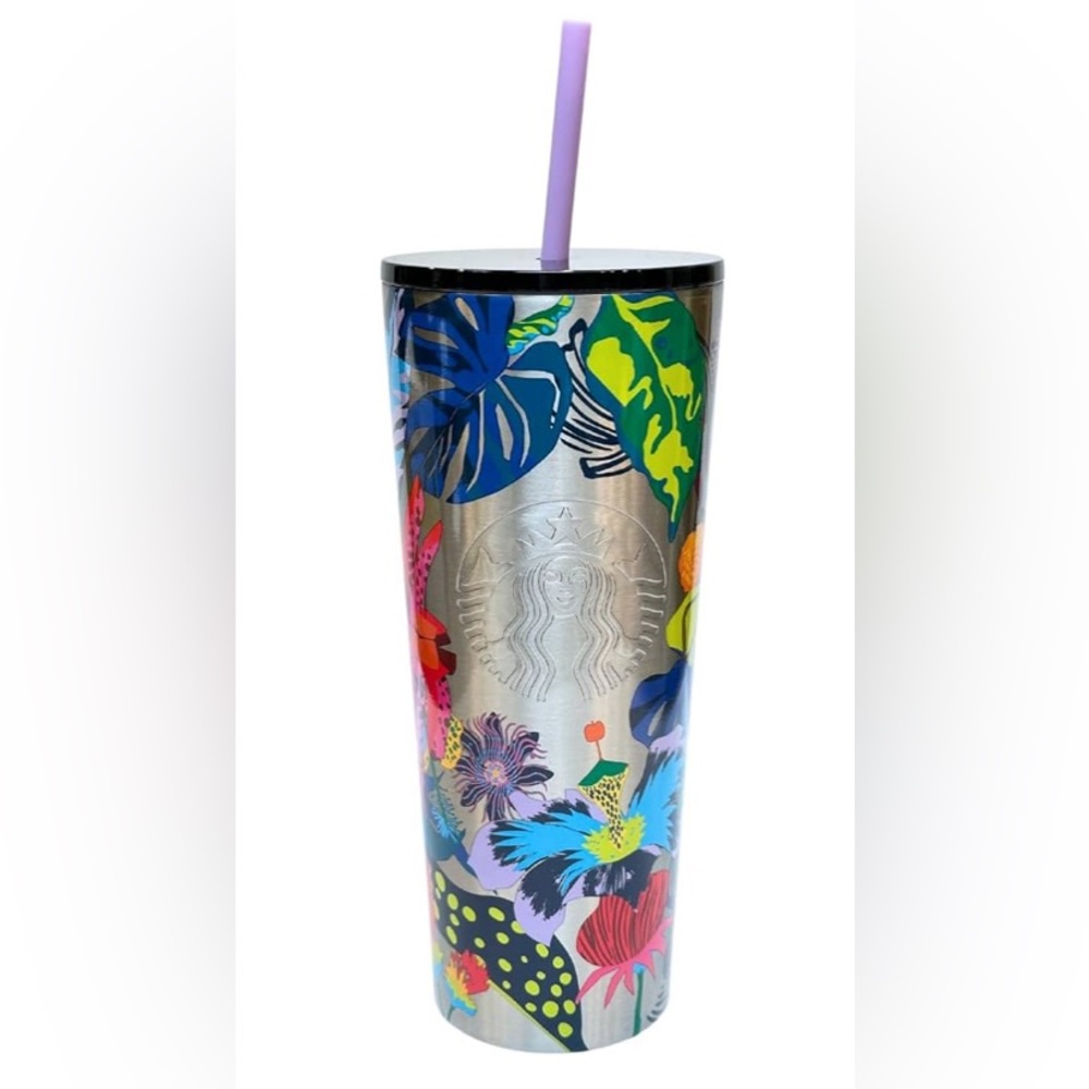 Starbucks Summer Immersive Florals 2023 Stainless Steel Tumbler, 24 Oz